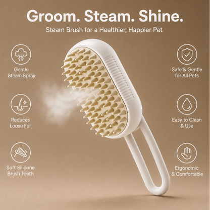 PetBloom™ 3-in-1 Steam Brush