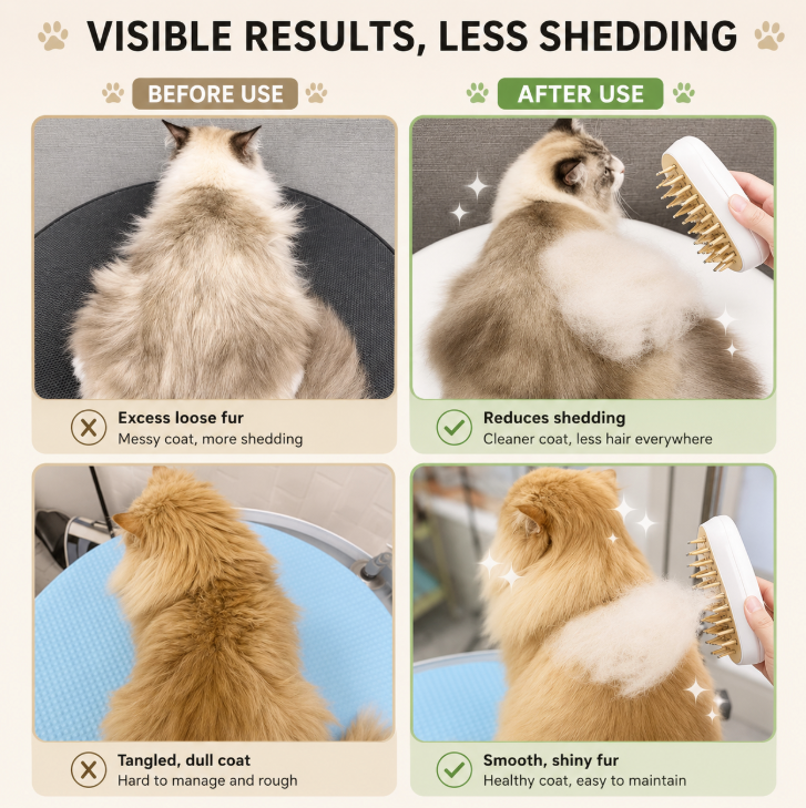 PetBloom™ 3-in-1 Steam Brush